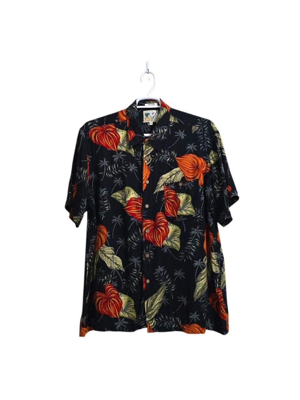 Ron Chereskin Floral Hawaiian Resortwear Short Sleeve Casual Button Down Sz XXL